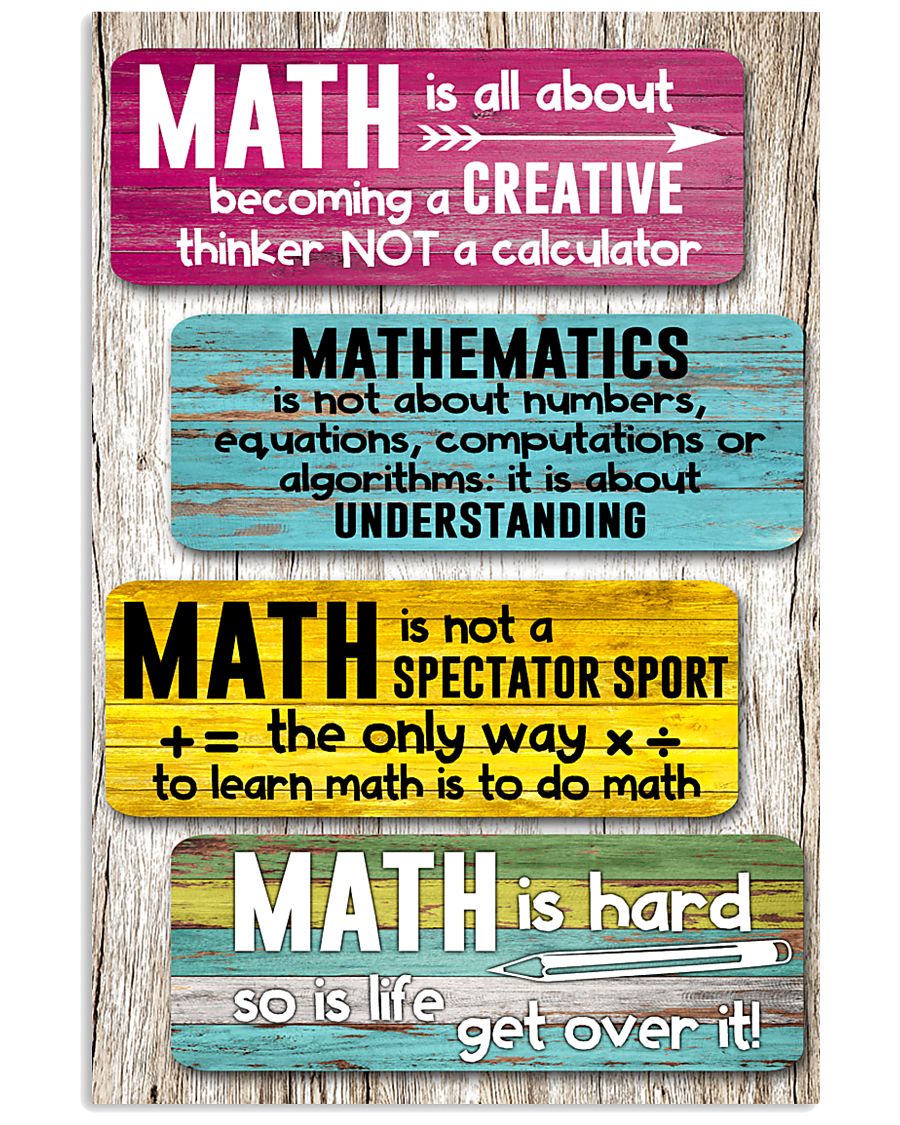 Math Teacher 11x17 Poster