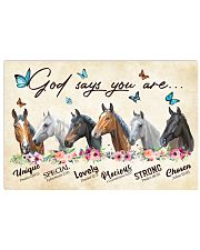 Horse God says you are 36x24 Poster front
