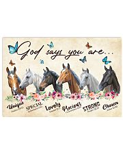 Horse God says you are Horizontal Poster tile
