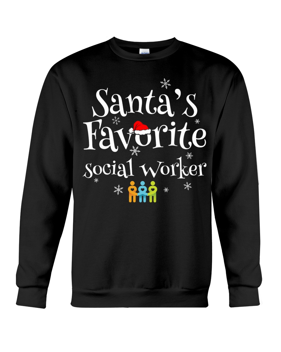 Santa's favorite Social worker Crewneck Sweatshirt