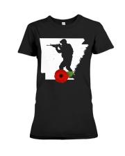 Arkansas Veteran Day Premium Fit Ladies Tee thumbnail