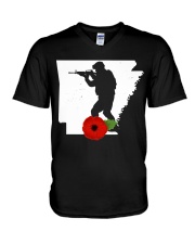 Arkansas Veteran Day V-Neck T-Shirt thumbnail