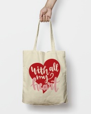 With All My Heart - Valentines Day Tote Bag lifestyle-totebag-front-2
