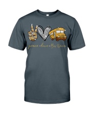 Bus Driver Peace Love Classic T-Shirt front