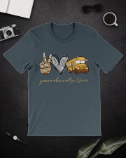 Bus Driver Peace Love Classic T-Shirt lifestyle-mens-crewneck-front-16