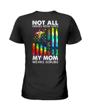 Mom Not All Heros Wear Capes Ladies T-Shirt tile