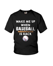 Wake Me Up When Baseball Youth T-Shirt thumbnail
