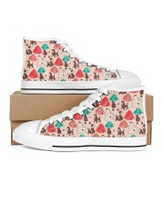 Poodle Shoes Women's High Top White Shoes thumbnail