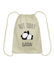 Not Today Satan Drawstring Bag thumbnail