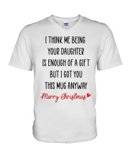 ENOUGH OF A GIFT V-Neck T-Shirt tile