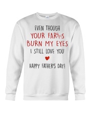 Burn my eyes Crewneck Sweatshirt tile