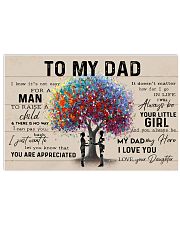 COLORFUL TREE - DAD AND DAUGHTER 24x16 Poster front