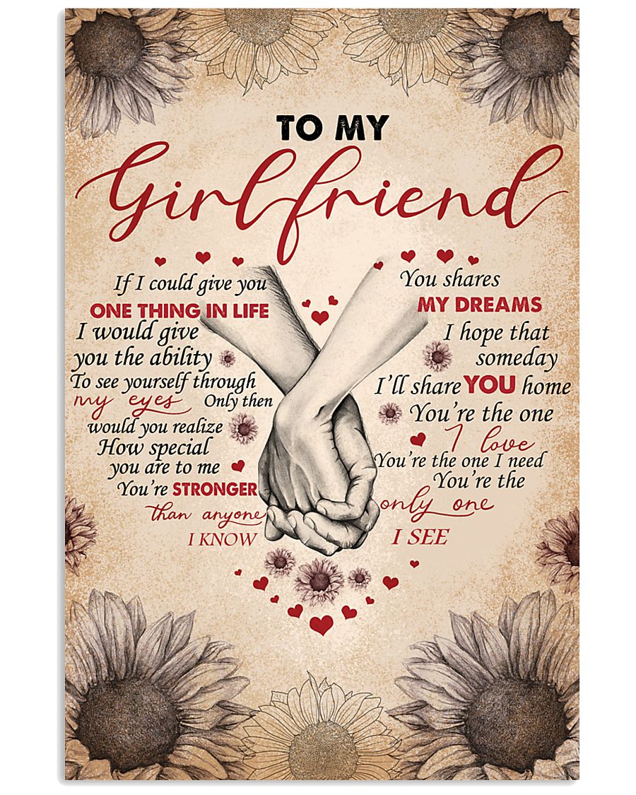 TO MY GIRLFRIEND 16x24 Poster