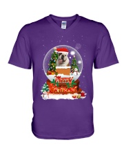 merry christmas V-Neck T-Shirt tile